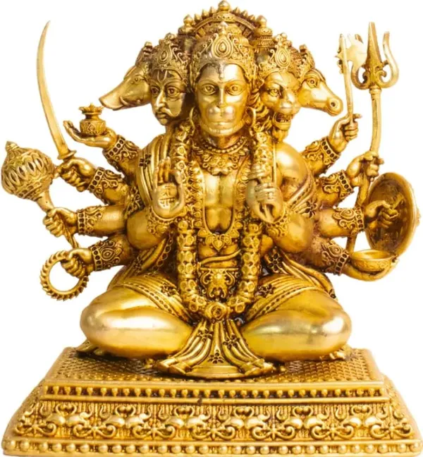 Rahadecor_Shri_Panchmukhi_Hanuman_Ji_Idol_-_Divine_Statue_for_Strength,_Protection_||_Weight-120g,_Height-7,_Length-5