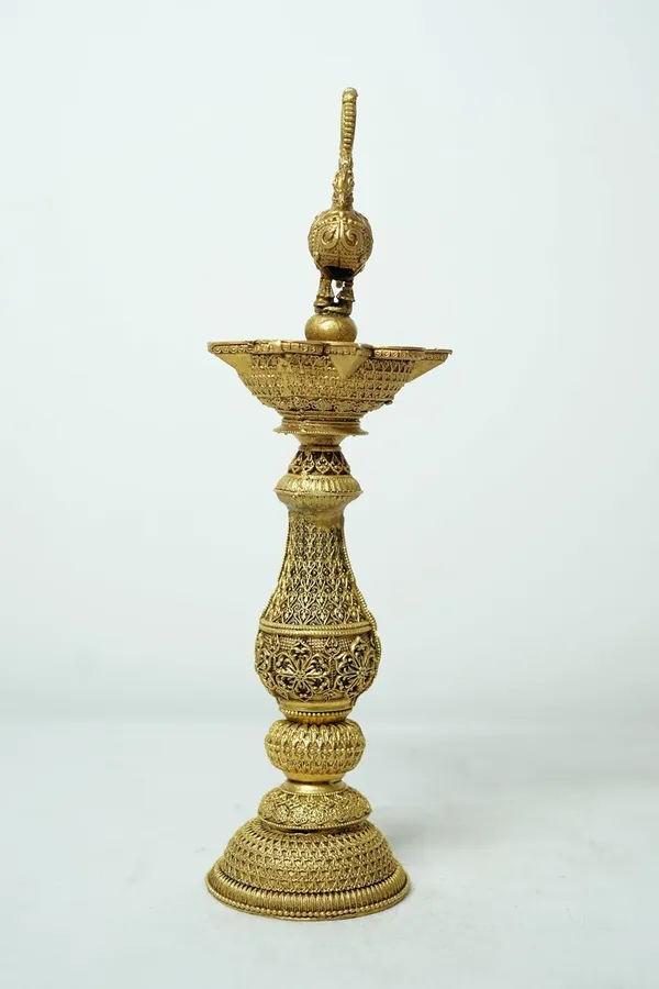 Rahadecor_Brass_Peacock_Decorative_Diya_Antique_Deepak_Design_Table_Decor_with_Stand_for_Pooja_-_20cm_Height