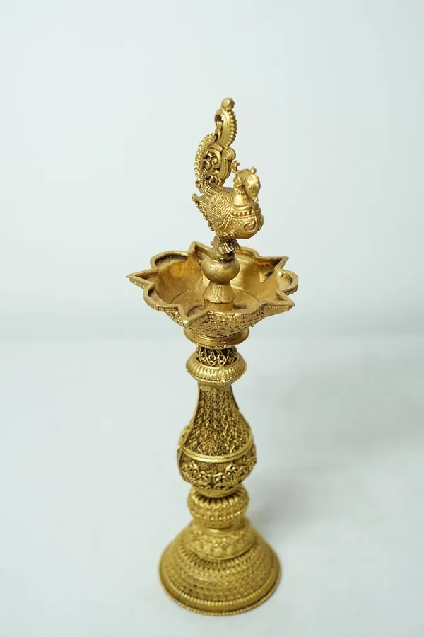Rahadecor_Brass_Peacock_Decorative_Diya_Antique_Deepak_Design_Table_Decor_with_Stand_for_Pooja_-_20cm_Height