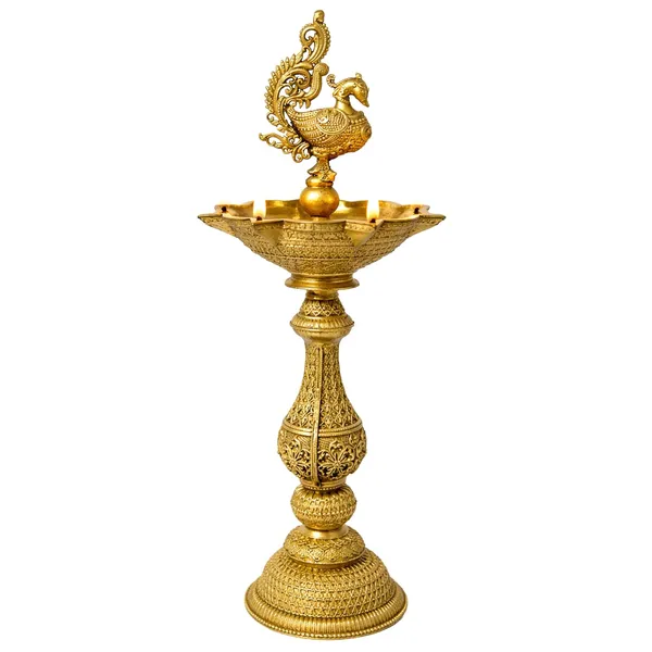 Rahadecor_Brass_Peacock_Decorative_Diya_Antique_Deepak_Design_Table_Decor_with_Stand_for_Pooja_-_20cm_Height