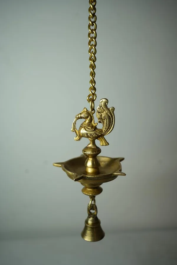 Rahadecor_Handmade_Ethnic_Peacock_5_Oil_Wick_Brass_Hanging_Diya_for_Home_Decoration_-_55cm_Height