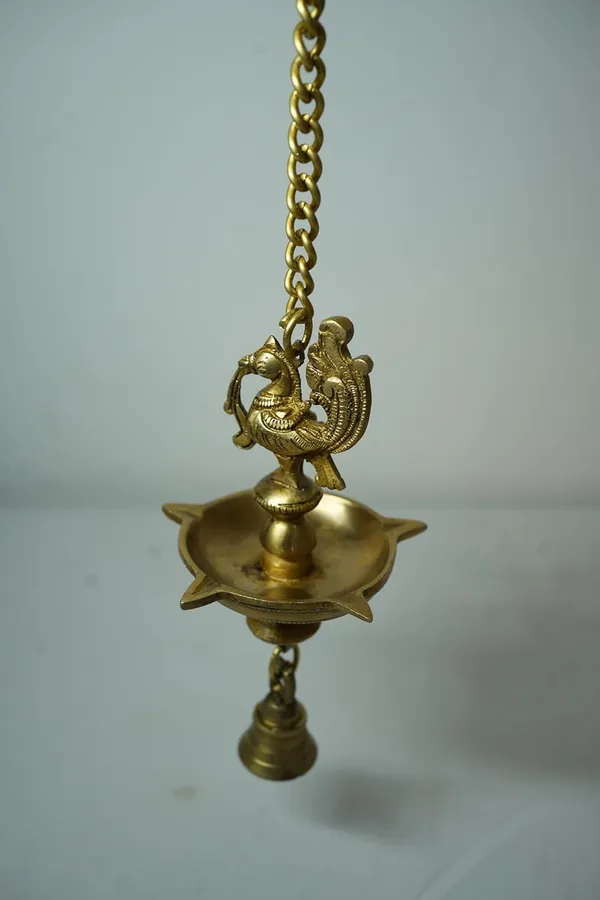 Rahadecor_Handmade_Ethnic_Peacock_5_Oil_Wick_Brass_Hanging_Diya_for_Home_Decoration_-_55cm_Height