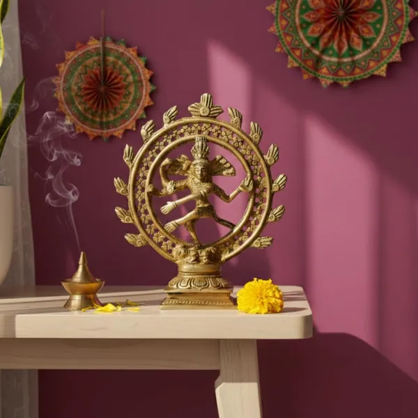 Rahadecor_Gold_Plated_Dancing_Shiva_Natraj_Statue_Figurine_for_Home_Decor_&_Spiritual_Gifts_-_Height_17cm_(6.7in)