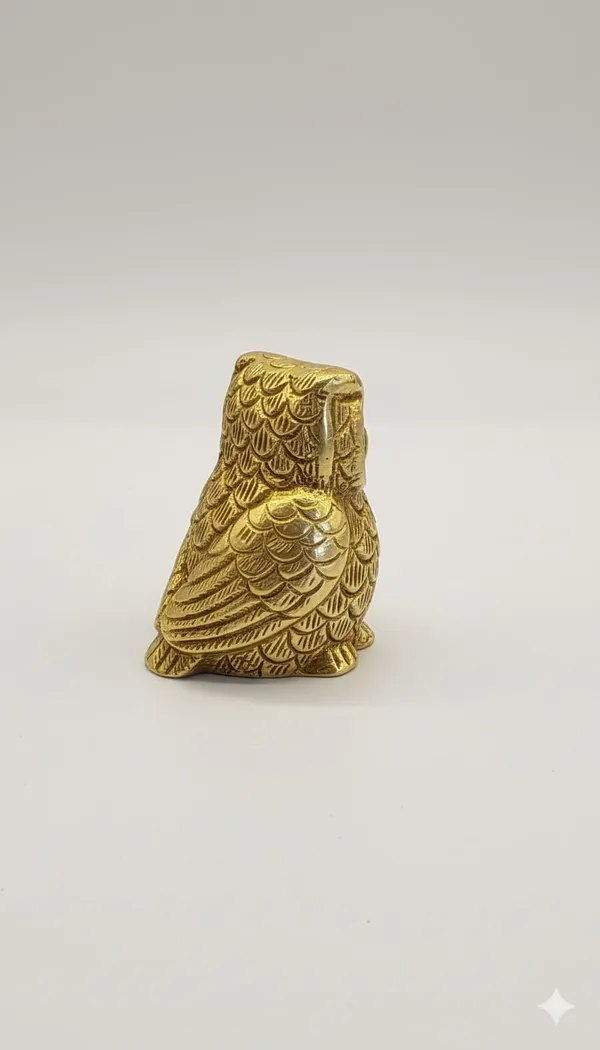 Brass_Owl_Statue_for_Good_Luck_|_Vastu_Idol_for_Home_and_Office_Zonal_Placement_West_|_Decorative_Brass_Owl_|_Weight_176_Grams_&_Height_5_cm