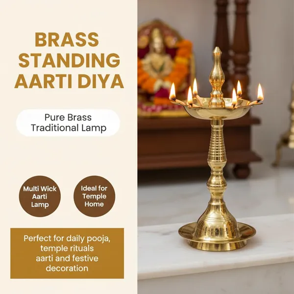 Kerala_Samai_Diya_5_Wick_Brass_Oil_Lamp_for_Pooja_Mandir_|_Traditional_Tall_Brass_Deepak_for_Diwali_Festival_Decor_|_Ghee_Oil_Lamp_|_13_cm_Height_95_g