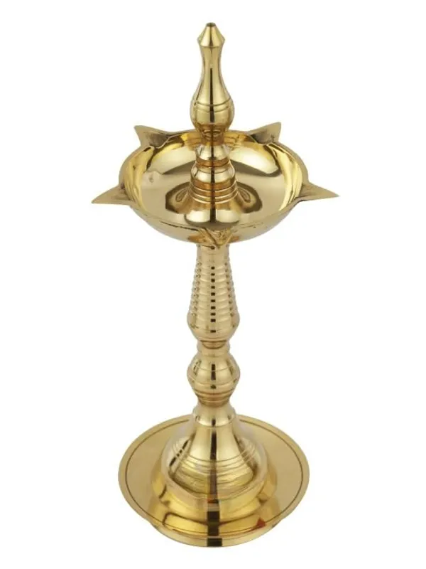 Kerala_Samai_Diya_5_Wick_Brass_Oil_Lamp_for_Pooja_Mandir_|_Traditional_Tall_Brass_Deepak_for_Diwali_Festival_Decor_|_Ghee_Oil_Lamp_|_13_cm_Height_95_g