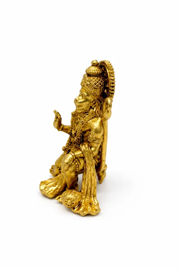 Rahadecor_100%_Pure_Brass_Handcrafted_Hanuman_Ji_Murti_for_Home_Puja_(Size:_5cm)_|_Lord_Hanuman_Idol_for_Desk,_Car_and_Home_Decor_|_Balaji_Idol_|_Bajrangbali_Murti_|_Bahubali_Hanuman_Idol