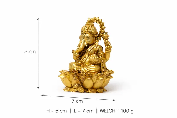 Rahadecor_Small_Handmade_Lord_Ganesha_Idol_for_Home_Office_Desk_&_Spiritual_Gift_-_7cm_(2.8in)_H