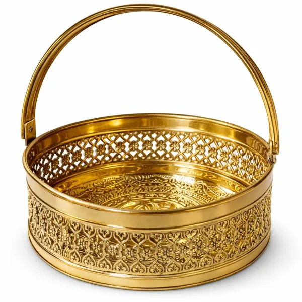 271-BRASS_ROUND_BASKET_NO.1_|_H-8,L-21_Weight-300