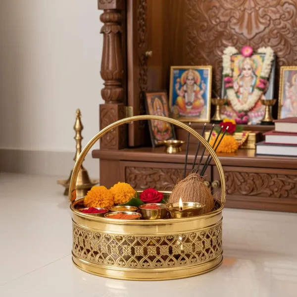 271-BRASS_ROUND_BASKET_NO.1_|_H-8,L-21_Weight-300