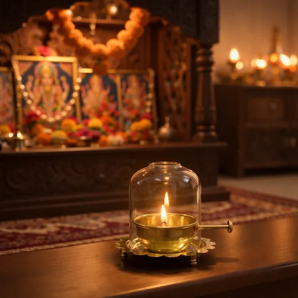 Brass_Akhand_Diya_Oil_Lamp_with_Glass_Cover_&_Screw_Lid_Traditional_Deepak_for_Pooja_Mandir_Diwali_Home_Temple_Spiritual_Decor_Height_13_cm_Weight_326_g