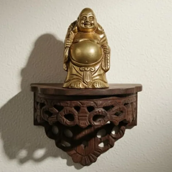 Golden_Feng_Shui_Laughing_Buddha_Brass_Statue_Happy_Man_-_0.515_Kg_-_H_9.3_Cm,_L_6_Cm,_B_5_Cm_-_Good_Luck_Wealth_Prosperity_Home_Office_Business_Gift