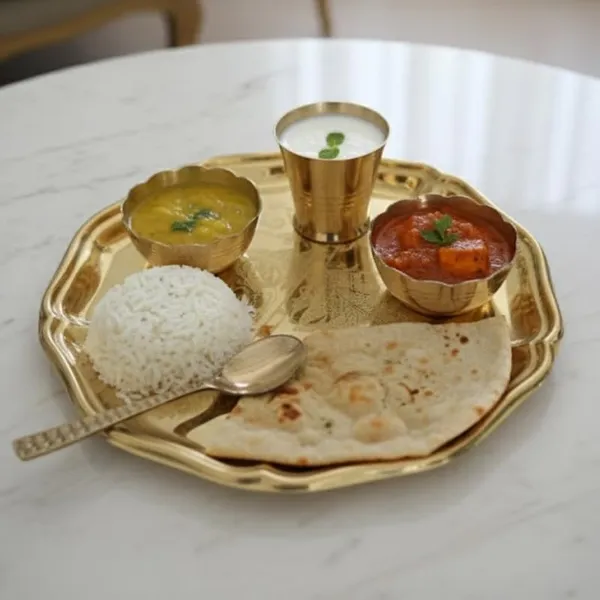 Golden_Brass_Mini_Gopal_Set_-_Pure_Brass_Small_Pooja_Thali_&_Glass_Set_For_Bhog/Prasad_-_0.260_Kg_-_Dia_20_Cm_-_For_Temples_&_Pooja_Rituals