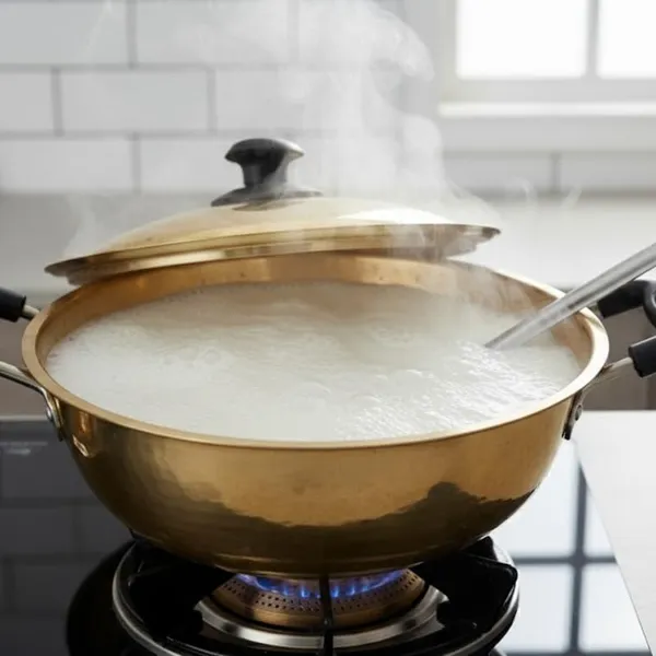 Golden_Heavy_Duty_Brass_Kadai_With_Lid_-_1.830_Kg_-_H_15_Cm,_L_34_Cm,_B_26_Cm_-_Teflon-Free_Naturally_Non-Stick_Kadai_For_Cooking_Curries_&_Sweets