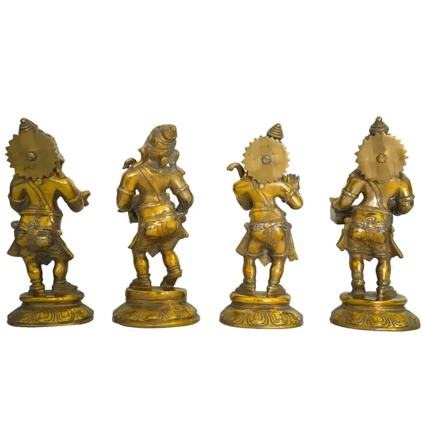 Golden_Premium_Brass_Musical_Ganesha_Set_6.765_Kg_-_H_20_Cm,_L_9_Cm,_B_7_Cm_-_Ganesh_Murti_With_Manjira_Murli_Dholak_Harmonium_Statue_For_Home_Temple_Decor_Gift