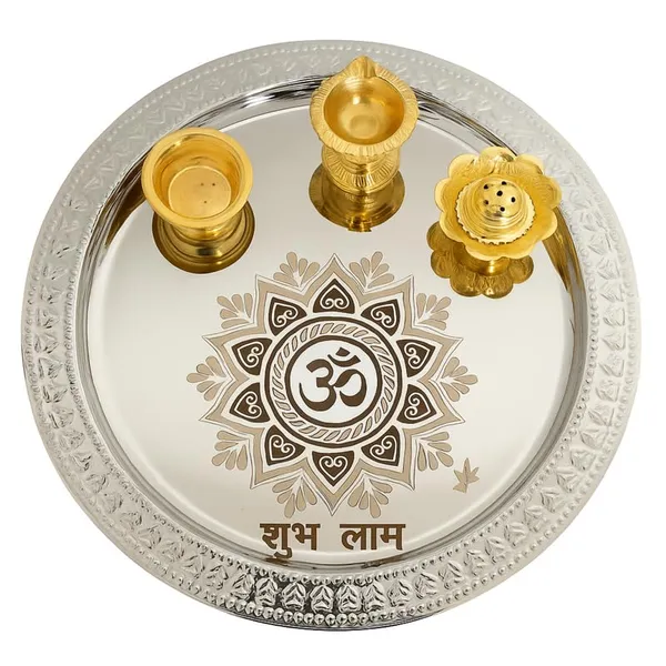 Golden_Tooton_Pooja_Thali_For_Worship_-_Colour_-_0.340_Kg_-_Dia_30_Cm_-_Flower-Design_Round_Bhog_Thali_For_Festivals_&_Temple_Use