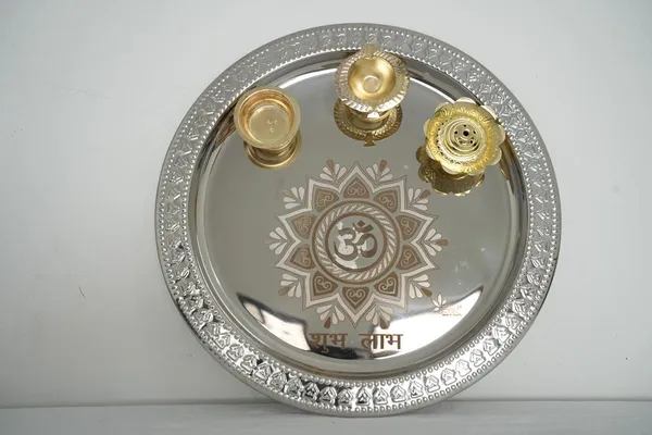 Golden_Tooton_Pooja_Thali_For_Worship_-_Colour_-_0.340_Kg_-_Dia_30_Cm_-_Flower-Design_Round_Bhog_Thali_For_Festivals_&_Temple_Use