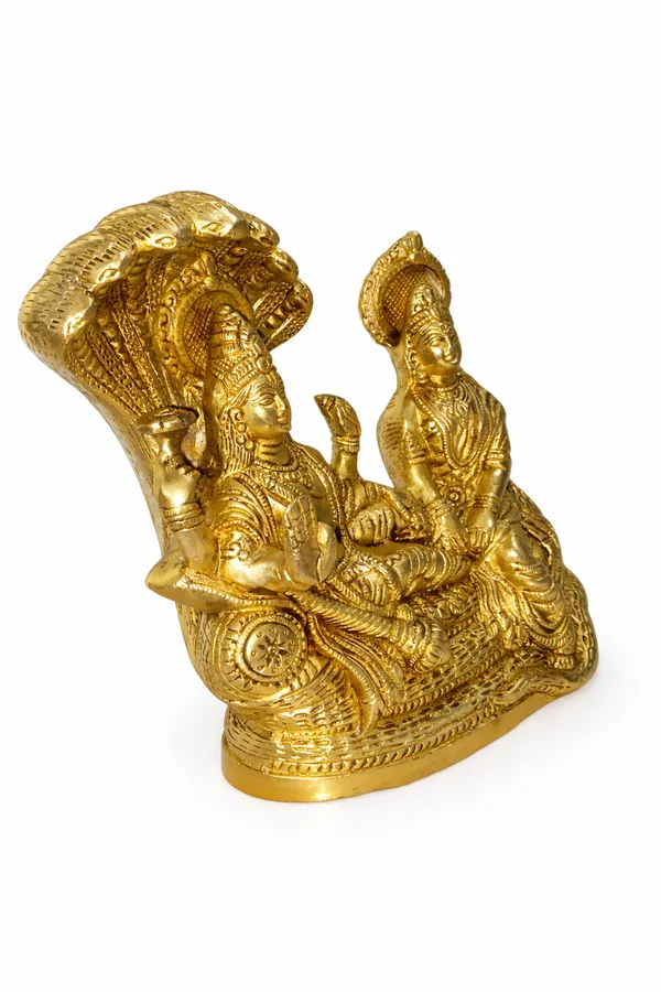 Brass_Ananta_Shesha_Vishnu–Lakshmi_Brass_Idol_||_Height:_21cm__Length:_17cm__Breadth:_5_cm__Weight:_3.5kg