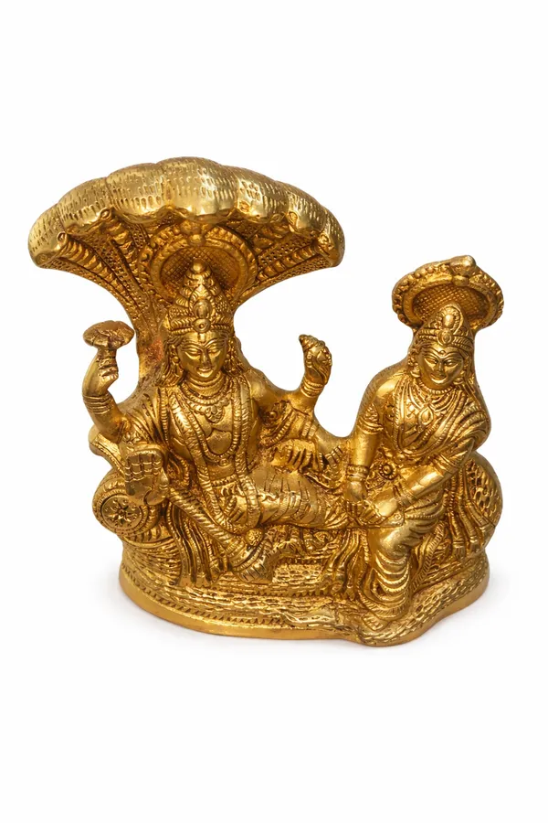 Brass_Ananta_Shesha_Vishnu–Lakshmi_Brass_Idol_||_Height:_21cm__Length:_17cm__Breadth:_5_cm__Weight:_3.5kg