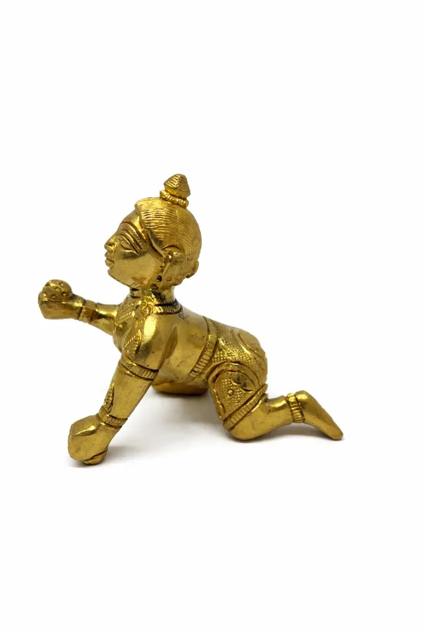 Brass_Golden_Laddu_Gopal_(Bal_Krishna)_Idol_||_Height:_8_cm__Length:_5cm__Width:_7_cm_||_Weight-280g