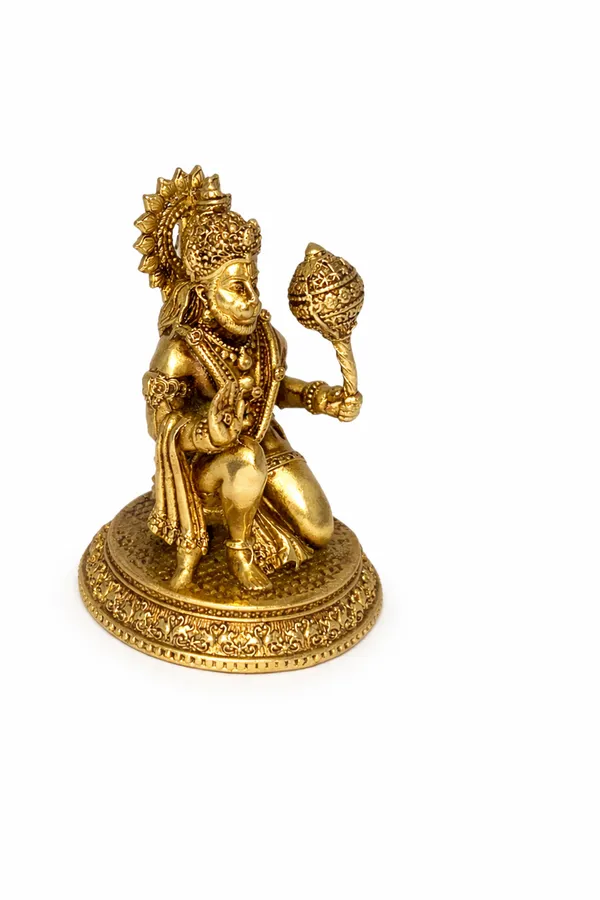 Brass_Hanuman_Ji_Idol_Murti_–_7.5_cm_Height_|_Gold_Finish_Hindu_God_Statue_for_Pooja_Room,_Home_Temple,_Office_&_Car_Dashboard_|_110g