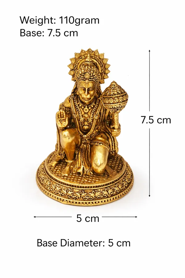 Brass_Hanuman_Ji_Idol_Murti_–_7.5_cm_Height_|_Gold_Finish_Hindu_God_Statue_for_Pooja_Room,_Home_Temple,_Office_&_Car_Dashboard_|_110g