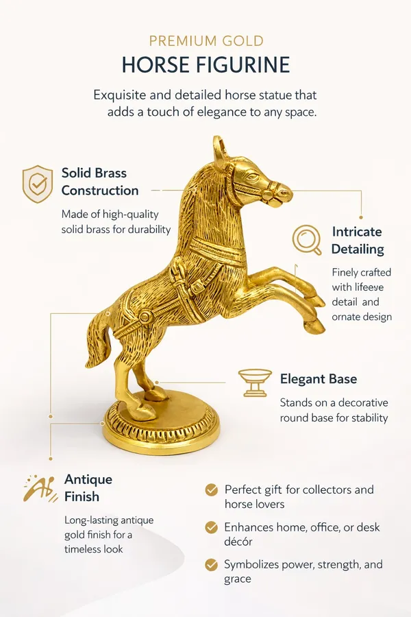Vastu_Shakti_Brass_Running_Horse_Showpiece__Height:_18_cm__Length:_16_cm__Width:_4_cm__Weight:_875_g