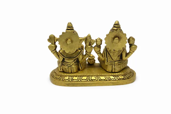 Brass_Lakshmi_Ganesh_Single_Base_Idol_Set_for_Home_&_Office_||_Height:_8cm,_Length:_12cm,_Width:_5cm,_(Weight:_960g)