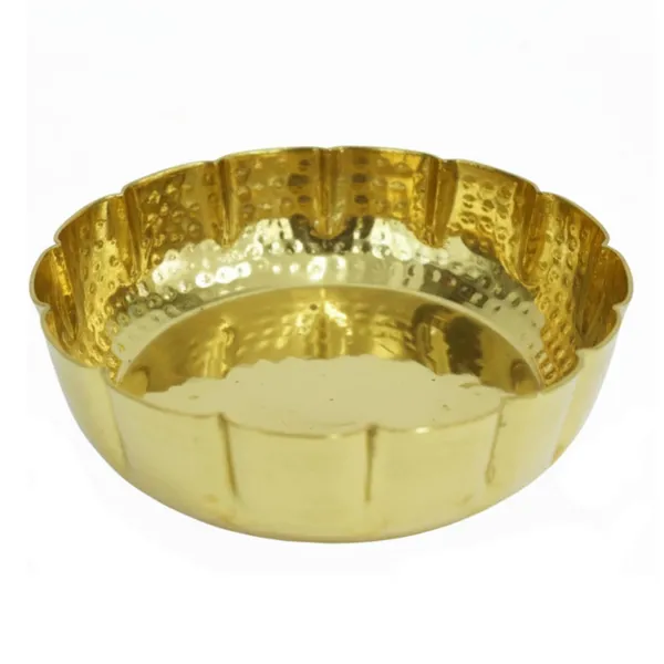 Golden_Handcrafted_Brass_Urli_Bowl_With_Hammered_Floral_Rim_Decorative_Traditional_Bowl_For_Floating_Flowers,_Candles_&_Festive_Home_Dã©Cor_11_Cm_Diameter