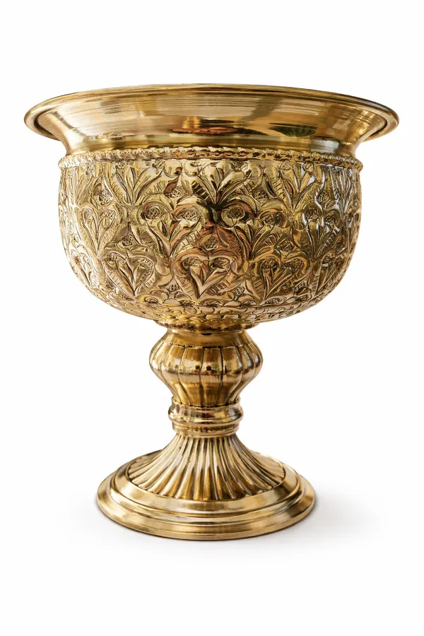 Brass_Urli_Planter_with_Stand_|_Height:_15_cm__Diameter:_14_cm__Weight:_550_g