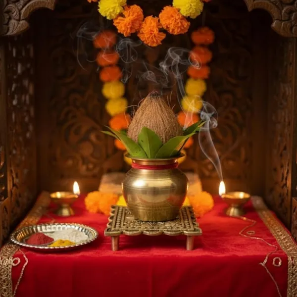 Golden_Small_Brass_Pooja_Chowki_For_Mandir_Peeta_For_Idol_Placement;_Religious_Puja_Articles_&_Miniature_Home_Temple
