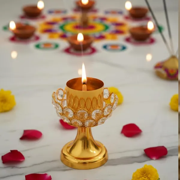 Golden_Aluminum_Tapered_Candle_Holder_Stand_Diya_Deepak_For_Puja,_Festival_&_Home_Decor_195G_Metal