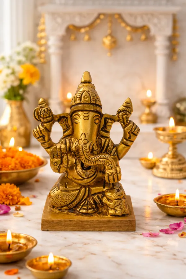 Divine_Brass_Lord_Ganesha_Idol_–_Seated_Blessing_Form_(8_cm)__Weight-290g