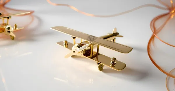 Golden_Antique_Brass_Aeroplane_Model_Showpiece_For_Table_Top,_Enhancing_Your_Decorative_Items_Collection
