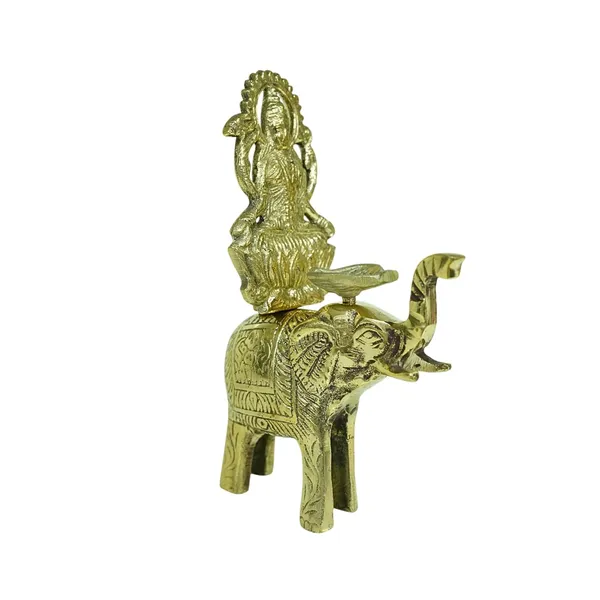 Golden_Brass_Mahalaxmi_On_Elephant_Idol_Lakshmi_Statue_For_Wealth,_Prosperity_&_Good_Luck_Hindu_Pooja_Mandir_Decor_For_Home,_Office,_Shop_&_Gifting