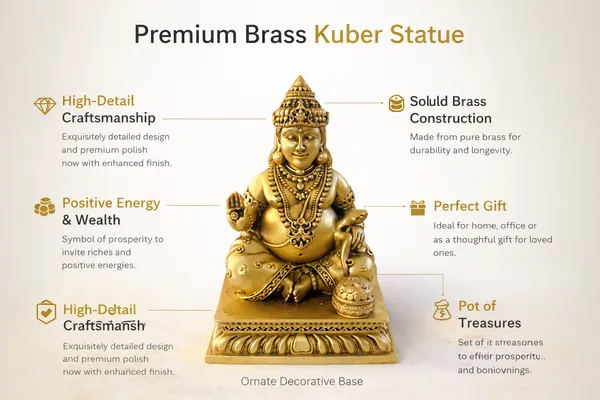 Handcrafted_Lord_Kuber_Idol_|_Golden_Finish_Metal_Statue_for_Home_&_Office_||Height:_10cm,_Length:_7cm,_Width:_7cm,__Weight:_225g