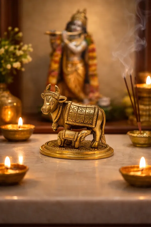 Kamadhenu_Brass_Idol__cow_with_Calf_–_Symbol_of_Prosperity_&_Divine_Blessings