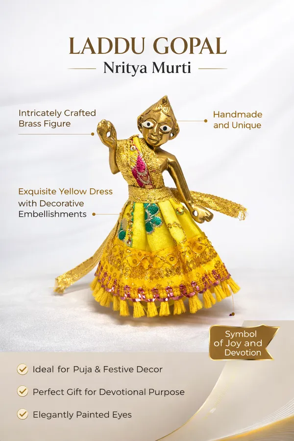 Laddu_Gopal_Ji_Nritya_Murti_with_Decorative_Dress_Brass_|_10_cm_|_180_g_|_Pooja_&_Home_Temple_Statue