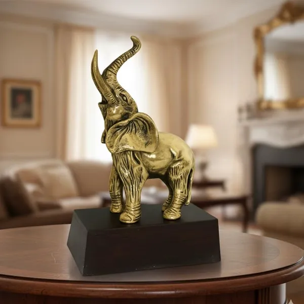 Golden_Metal_Elephant_Idol_-_Auspicious_Good_Luck_Showpiece_-_1.340_Kg_-_H_34.50_Cm,_L_23_Cm,_B_10_Cm_-_Home_Decor_Mandir_Pooja_Room_Gifting