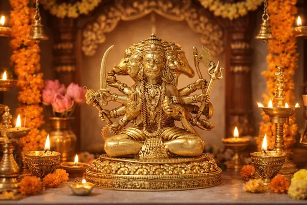 Rahadecor_Shri_Panchmukhi_Hanuman_Ji_Idol_-_Divine_Statue_for_Strength,_Protection_||_Weight-120g,_Height-7,_Length-5