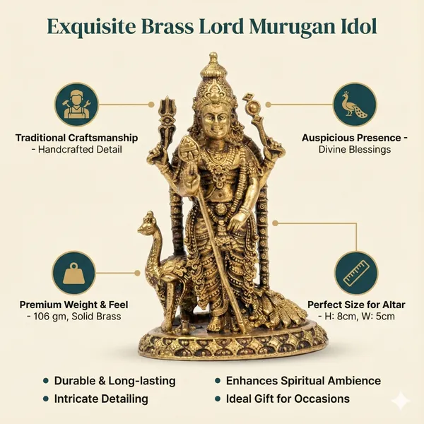 RahaDecor_Small_Lord_Murugan_Statue_Kartikeya_Statue_8_cm_Premium_Brass_for_CAR_Dashboard_Ideas_Son_of_Shiva_Sculpture_for_Home_and_Temple_Murti_Pooja_Idol_A_Great_Religious_Gift_Item_by_SPRITUAL_Arts