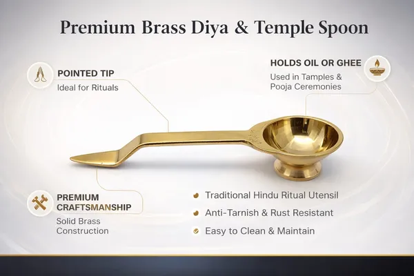 Pure_Brass_Aarti_Diya_with_Handle_||_Traditional_Brass_Oil_Lamp_for_Pooja,_Aarti_&_Daily_Worship_||_Length:_14_cm,__Height:_3_cm_,_Weight_:_50g
