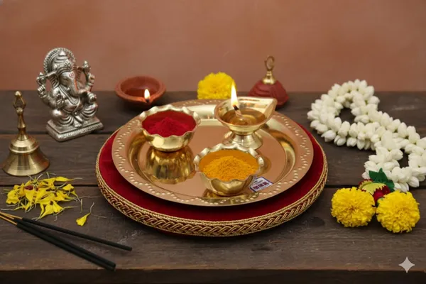 Golden_Brass_Puja_Thali_Set_With_Kumkum_Holders,_Traditional_Hindu_Worship_Plate_With_Decorative_Border,