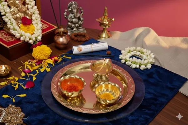Golden_Brass_Puja_Thali_Set_With_Kumkum_Holders,_Traditional_Hindu_Worship_Plate_With_Decorative_Border,