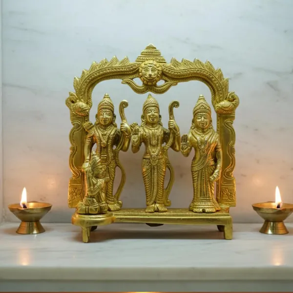 Golden_Brass_Ram_Darbar_Idol_Statue_Lord_Ram,_Sita_&_Laxman_Pooja_Showpiece,_525G,_H-11Cm,_W-10Cm