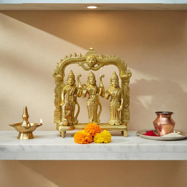 Golden_Brass_Ram_Darbar_Idol_Statue_Lord_Ram,_Sita_&_Laxman_Pooja_Showpiece,_525G,_H-11Cm,_W-10Cm