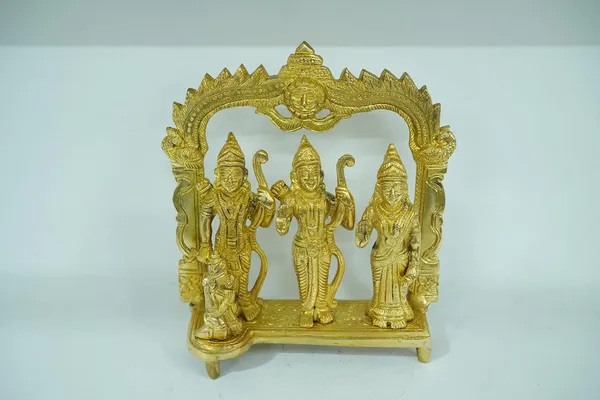 Golden_Brass_Ram_Darbar_Idol_Statue_Lord_Ram,_Sita_&_Laxman_Pooja_Showpiece,_525G,_H-11Cm,_W-10Cm