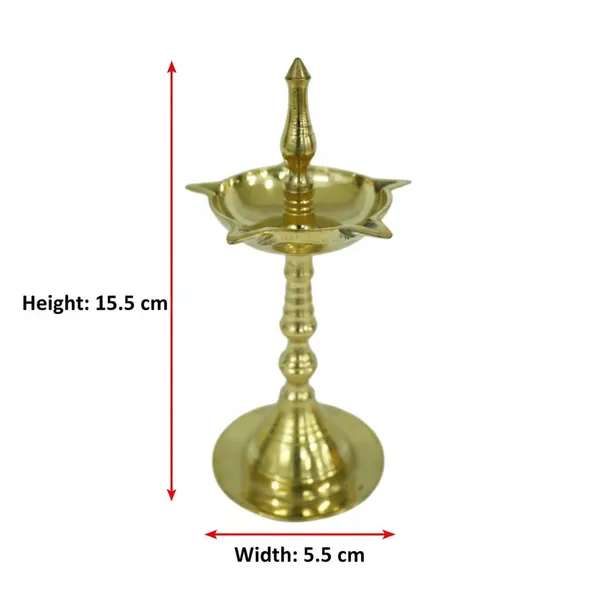 Golden_Handcrafted_Brass_Oil_Lamp_On_Stand_Traditional_Pooja_Deepam_Diya_For_Home_&_Temple