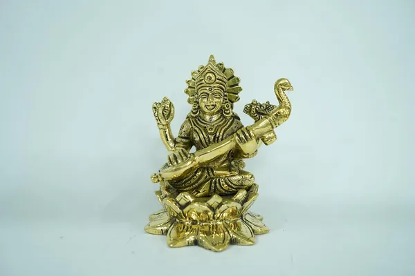 Golden_Maa_Saraswati_Brass_Statue,_Religious_Idol,_Goddess_Figurine,_Brass_,_Traditional,_Temple_Decor,_Handcrafted,_11Cm_X_8Cm,_For_Home_Mandir,_Study_Room