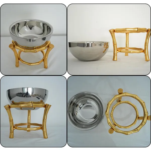 Golden_Decorative_Metal_Bowl_With_Stand,_Heavy-Duty_Metal,_22Cm_Height_X_20Cm_Width,_Handcrafted_Centerpiece,_Serving_Bowl_For_Dry_Fruits_And_Snacks
